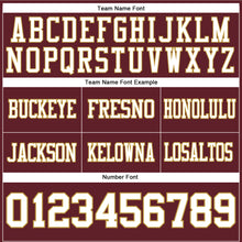 Charger l'image dans la galerie, Custom Burgundy White-Old Gold Authentic Football Jersey