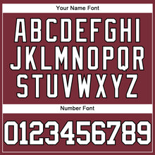 Laden Sie das Bild in den Galerie-Viewer, Custom Burgundy White-Black Authentic Baseball Jersey