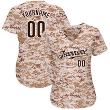 Load image into Gallery viewer, Custom Camo Brown-White Authentic Salute To Service Baseball Jersey