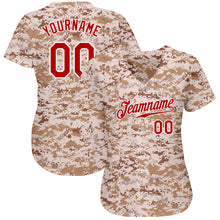 Загрузить изображение в средство просмотра галереи, Custom Camo Red-White Authentic Salute To Service Baseball Jersey