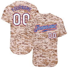 Загрузить изображение в средство просмотра галереи, Custom Camo White-Royal Authentic Salute To Service Baseball Jersey