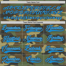 Laden Sie das Bild in den Galerie-Viewer, Custom Camo Blue-Black Salute To Service Hockey Jersey