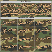 Laden Sie das Bild in den Galerie-Viewer, Custom Camo Old Gold-Black Authentic Salute To Service Basketball Jersey