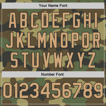 Laden Sie das Bild in den Galerie-Viewer, Custom Camo Old Gold-Black Authentic Salute To Service Basketball Jersey