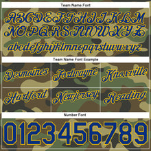 Загрузить изображение в средство просмотра галереи, Custom Camo Royal-Gold Authentic Salute To Service Basketball Shorts