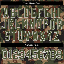 Charger l'image dans la galerie, Custom Camo Olive-White Dark Classic Woodland Authentic Salute To Service Baseball Jersey