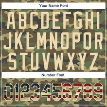 Загрузить изображение в средство просмотра галереи, Custom Stitched Camo Vintage USA Flag-Cream Sports Pullover Sweatshirt Salute To Service Hoodie