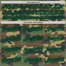 Загрузить изображение в средство просмотра галереи, Custom Camo Kelly Green-Black Authentic Salute To Service Baseball Jersey