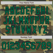Загрузить изображение в средство просмотра галереи, Custom Camo Kelly Green-Black Authentic Salute To Service Baseball Jersey
