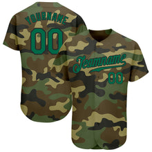 Загрузить изображение в средство просмотра галереи, Custom Camo Kelly Green-Black Authentic Salute To Service Baseball Jersey