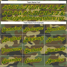 Загрузить изображение в средство просмотра галереи, Custom Camo Green-Yellow Performance Salute To Service T-Shirt