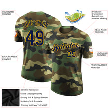 Загрузить изображение в средство просмотра галереи, Custom Camo Navy-Gold Performance Salute To Service T-Shirt