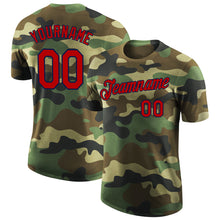 Загрузить изображение в средство просмотра галереи, Custom Camo Red-Navy Performance Salute To Service T-Shirt