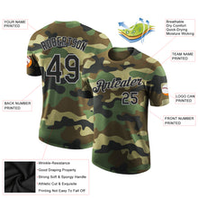 Загрузить изображение в средство просмотра галереи, Custom Camo Black-Gray Performance Salute To Service T-Shirt