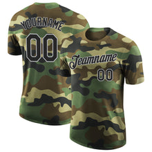 Загрузить изображение в средство просмотра галереи, Custom Camo Black-Gray Performance Salute To Service T-Shirt