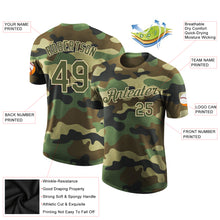 Загрузить изображение в средство просмотра галереи, Custom Camo Olive-City Cream Performance Salute To Service T-Shirt