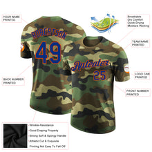 Загрузить изображение в средство просмотра галереи, Custom Camo Royal-Orange Performance Salute To Service T-Shirt