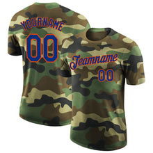 Загрузить изображение в средство просмотра галереи, Custom Camo Royal-Orange Performance Salute To Service T-Shirt