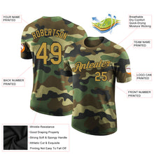 Загрузить изображение в средство просмотра галереи, Custom Camo Old Gold-Black Performance Salute To Service T-Shirt