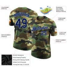 Загрузить изображение в средство просмотра галереи, Custom Camo Navy-Light Blue Performance Salute To Service T-Shirt