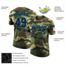 Загрузить изображение в средство просмотра галереи, Custom Camo Navy-Teal Performance Salute To Service T-Shirt