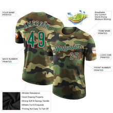 Загрузить изображение в средство просмотра галереи, Custom Camo Kelly Green-Red Performance Salute To Service T-Shirt