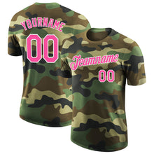 Загрузить изображение в средство просмотра галереи, Custom Camo Pink-White Performance Salute To Service T-Shirt