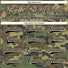 Charger l'image dans la galerie, Custom Camo Black-Cream Salute To Service Hockey Lace Neck Jersey