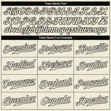 Загрузить изображение в средство просмотра галереи, Custom Cream Cream-Black Authentic Baseball Jersey