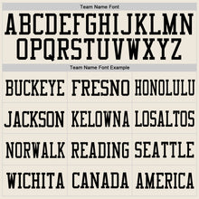 Load image into Gallery viewer, Custom Cream Cream-Black Mesh Authentic Football Jersey