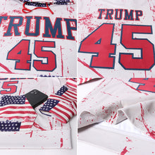 Laden Sie das Bild in den Galerie-Viewer, Custom Stitched Cream Crimson-Navy 3D American Flag Fashion Sports Pullover Sweatshirt Hoodie