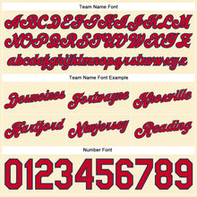 Load image into Gallery viewer, Custom Cream Navy Pinstripe Red-Navy Authentic Basketball Shorts