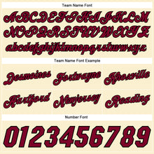 Load image into Gallery viewer, Custom Cream Black Pinstripe Maroon-Black Authentic Basketball Shorts