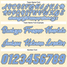 Загрузить изображение в средство просмотра галереи, Custom Cream Black Pinstripe Light Blue-White Authentic Basketball Shorts