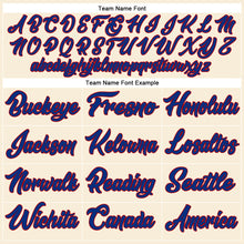 Загрузить изображение в средство просмотра галереи, Custom Cream Royal-Red Authentic Baseball Jersey