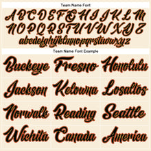 Загрузить изображение в средство просмотра галереи, Custom Cream Black-Old Gold Authentic Baseball Jersey