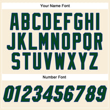 Charger l'image dans la galerie, Custom Cream Green-Royal Authentic Baseball Jersey