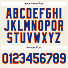 Загрузить изображение в средство просмотра галереи, Custom Cream Royal-Orange Authentic Sleeveless Baseball Jersey