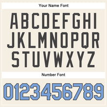 Load image into Gallery viewer, Custom Cream Light Blue-Steel Gray Authentic Sleeveless Father's Day Baseball Jersey