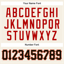 Charger l'image dans la galerie, Custom Cream Black-Red Authentic Sleeveless Baseball Jersey