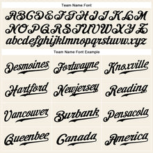 Загрузить изображение в средство просмотра галереи, Custom Cream Black-Crimson Authentic Sleeveless Baseball Jersey