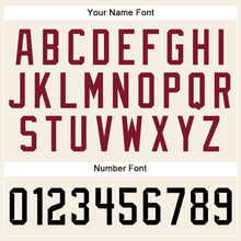 Загрузить изображение в средство просмотра галереи, Custom Cream Black-Crimson Authentic Sleeveless Baseball Jersey