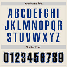 Load image into Gallery viewer, Custom Cream Black-Royal Authentic Baseball Jersey