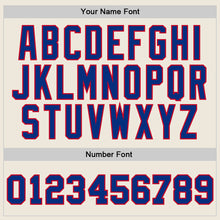 Laden Sie das Bild in den Galerie-Viewer, Custom Cream Royal-Red Authentic Throwback Basketball Jersey