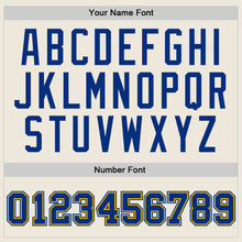 Laden Sie das Bild in den Galerie-Viewer, Custom Cream Royal-Gold Authentic Throwback Basketball Jersey