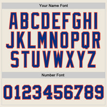 Laden Sie das Bild in den Galerie-Viewer, Custom Cream Royal-Orange Authentic Throwback Basketball Jersey