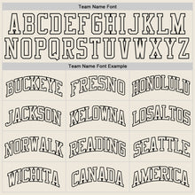 Загрузить изображение в средство просмотра галереи, Custom Cream Cream-Black Authentic Throwback Basketball Jersey