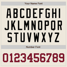 Загрузить изображение в средство просмотра галереи, Custom Cream Crimson-Black Authentic Baseball Jersey