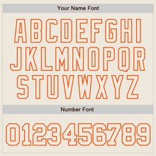 Charger l'image dans la galerie, Custom Cream Cream-Orange Authentic Baseball Jersey