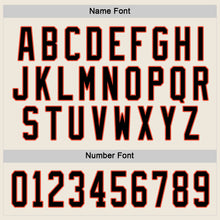 Загрузить изображение в средство просмотра галереи, Custom Cream Black-Orange Hockey Jersey